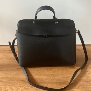 Furla My Piper Black Satchel NWOT